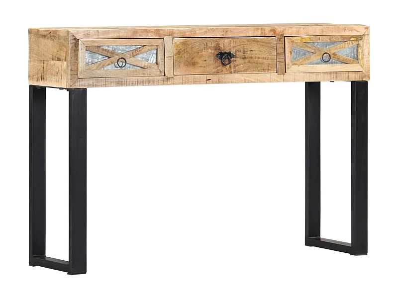 Table console 110 x 30 x 76 cm Bois de manguier massif