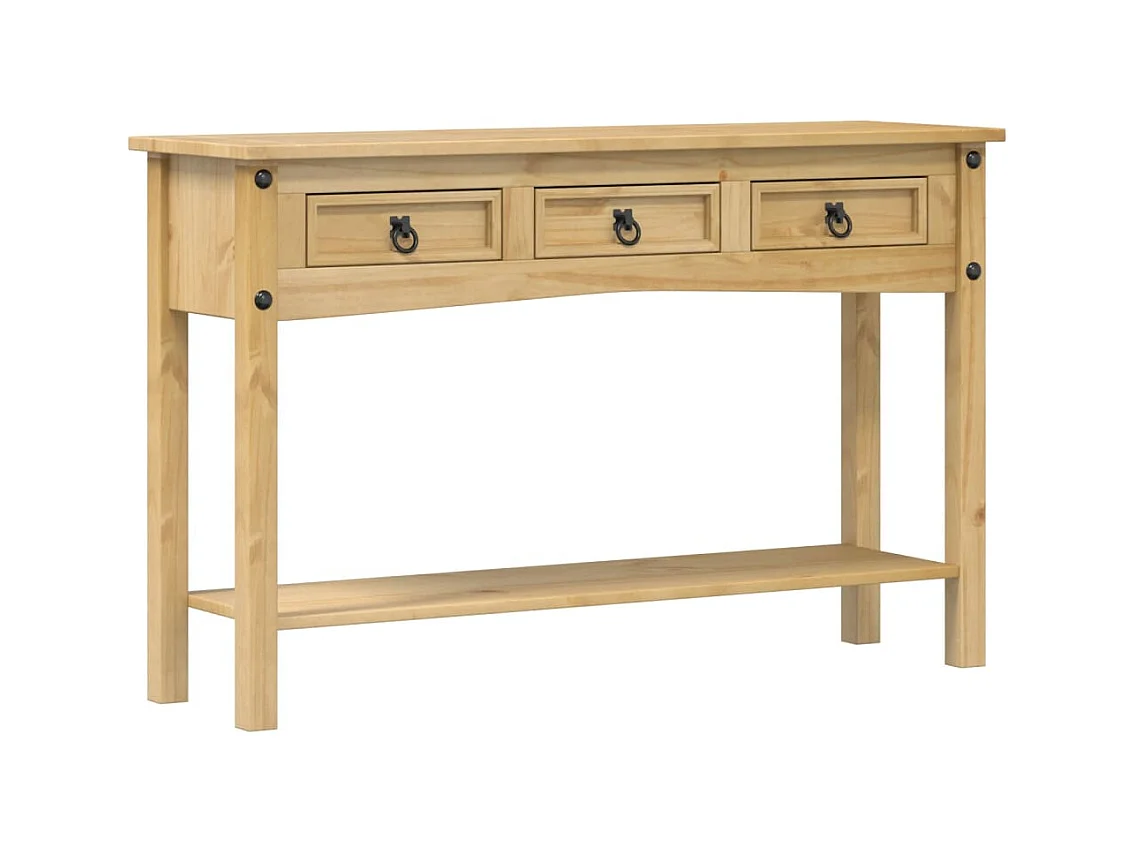Table console 114x34,5x73 cm bois de pin massif