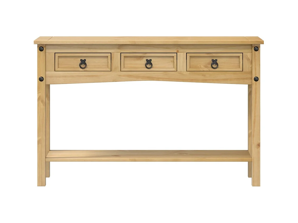 Table console 114x34,5x73 cm bois de pin massif