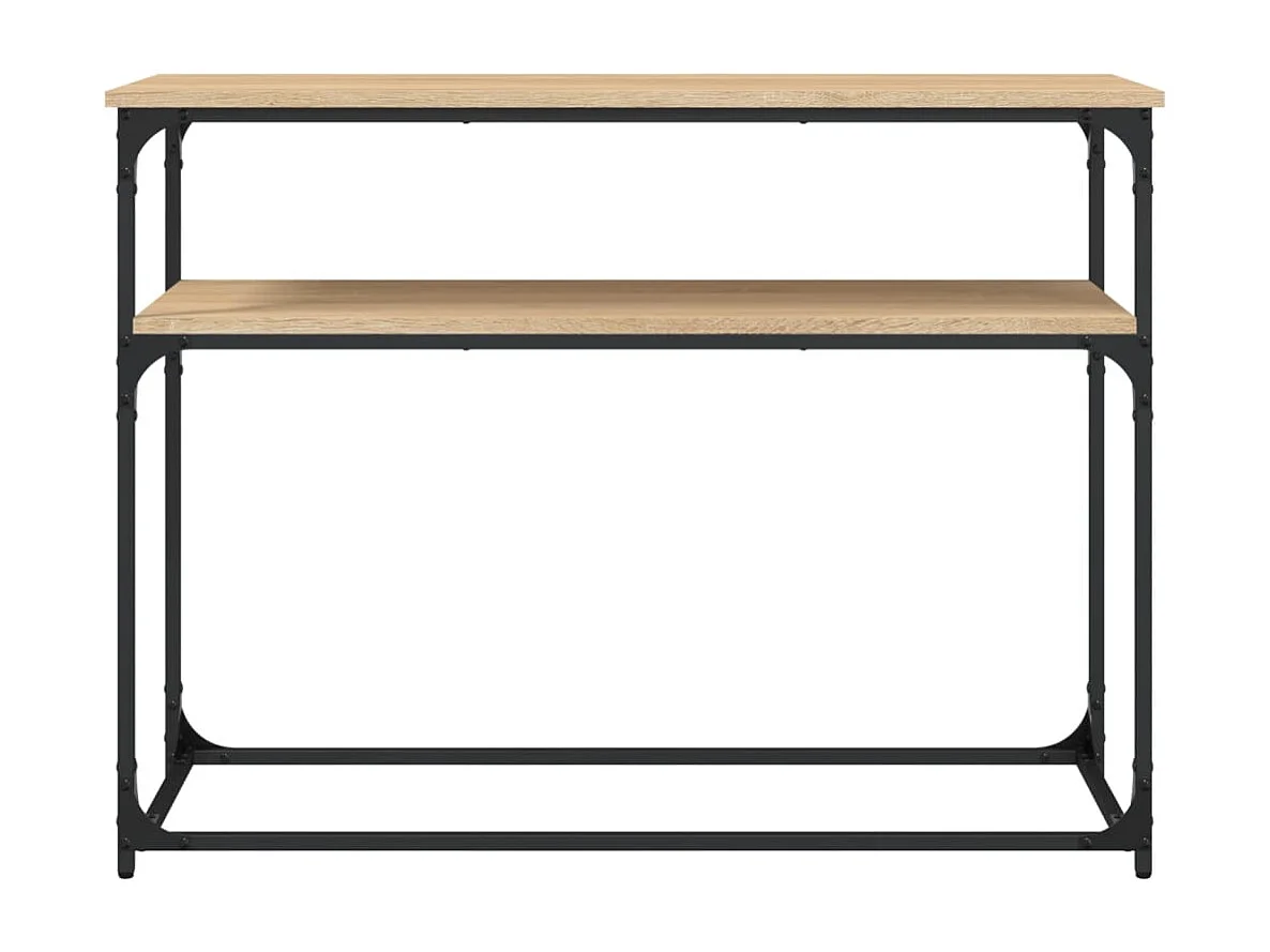 Table console chêne sonoma 100x35,5x75 cm bois d'ingénierie
