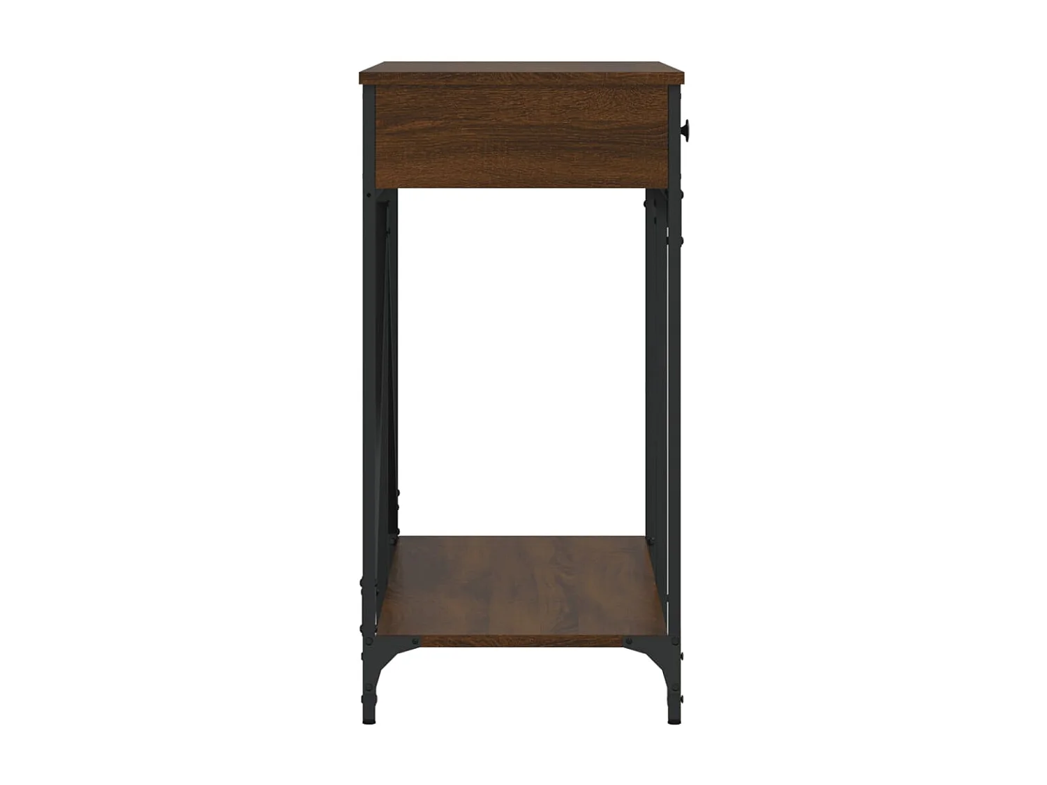 Table console chêne marron 100x39x78,5 cm bois d'ingénierie