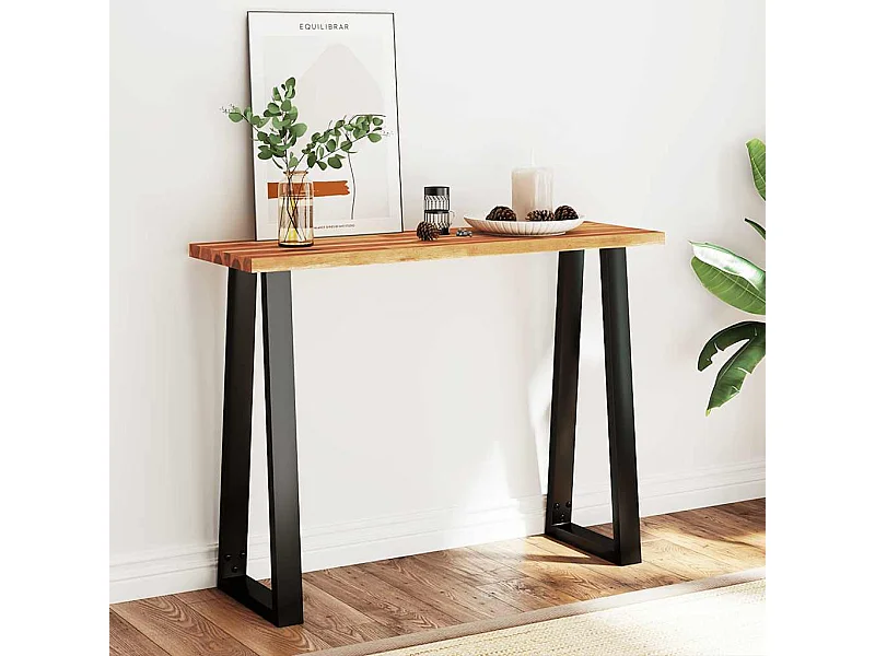 Consoletafel 110x35x80 cm massief acaciahout