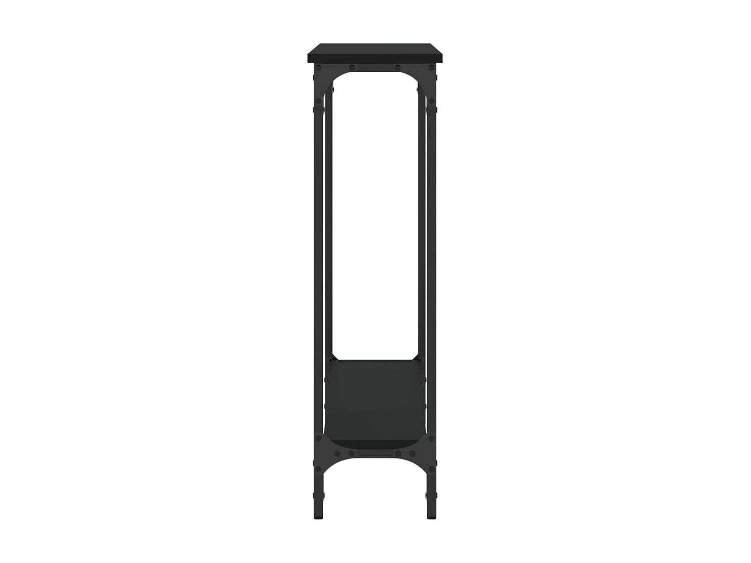 Table console noir 100x22,5x75 cm bois d'ingénierie