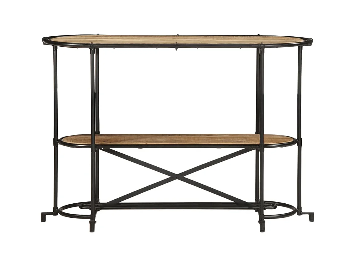 Table console 110x42x76 cm bois massif de manguier brut