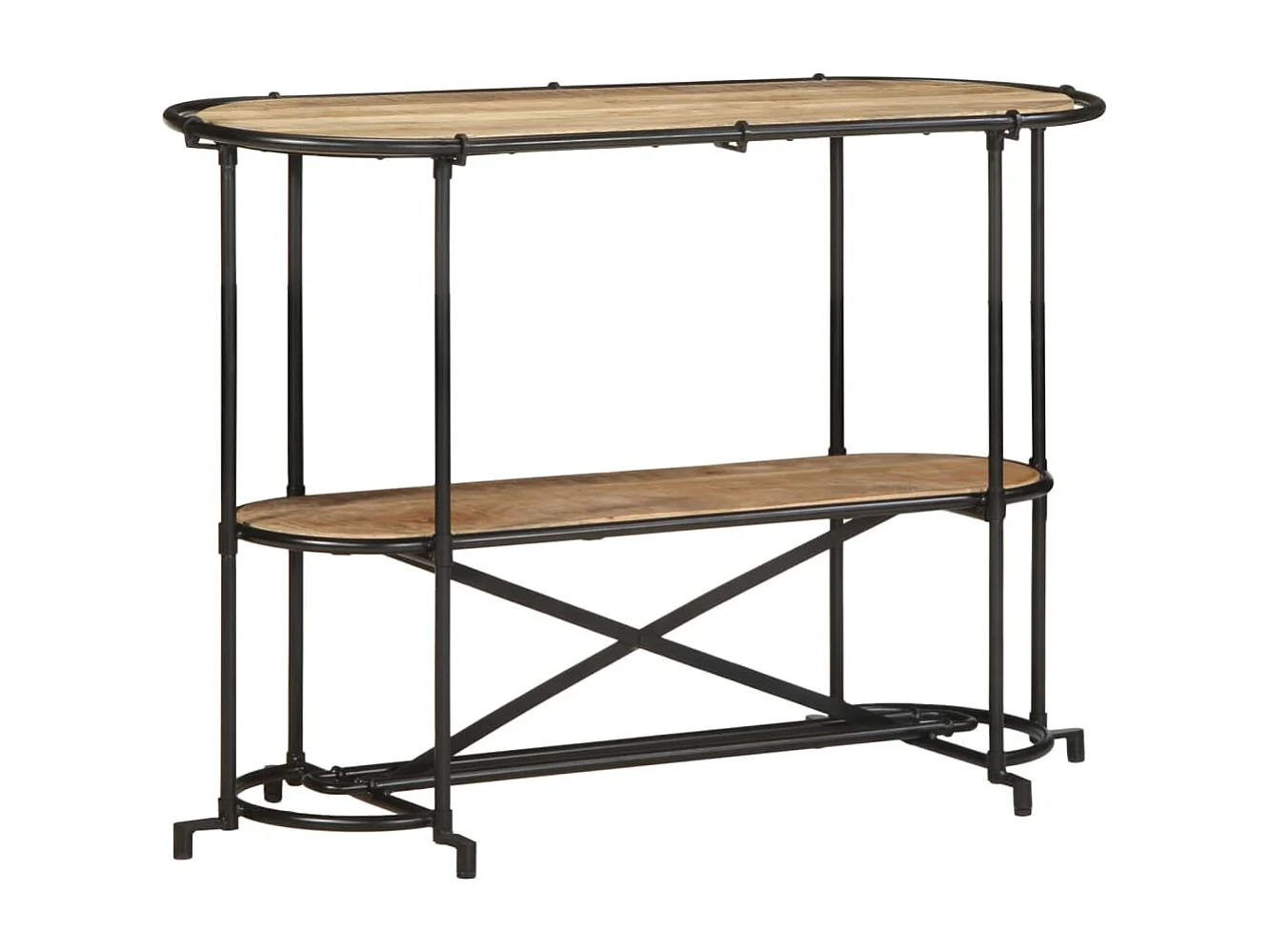 Table console 110x42x76 cm bois massif de manguier brut