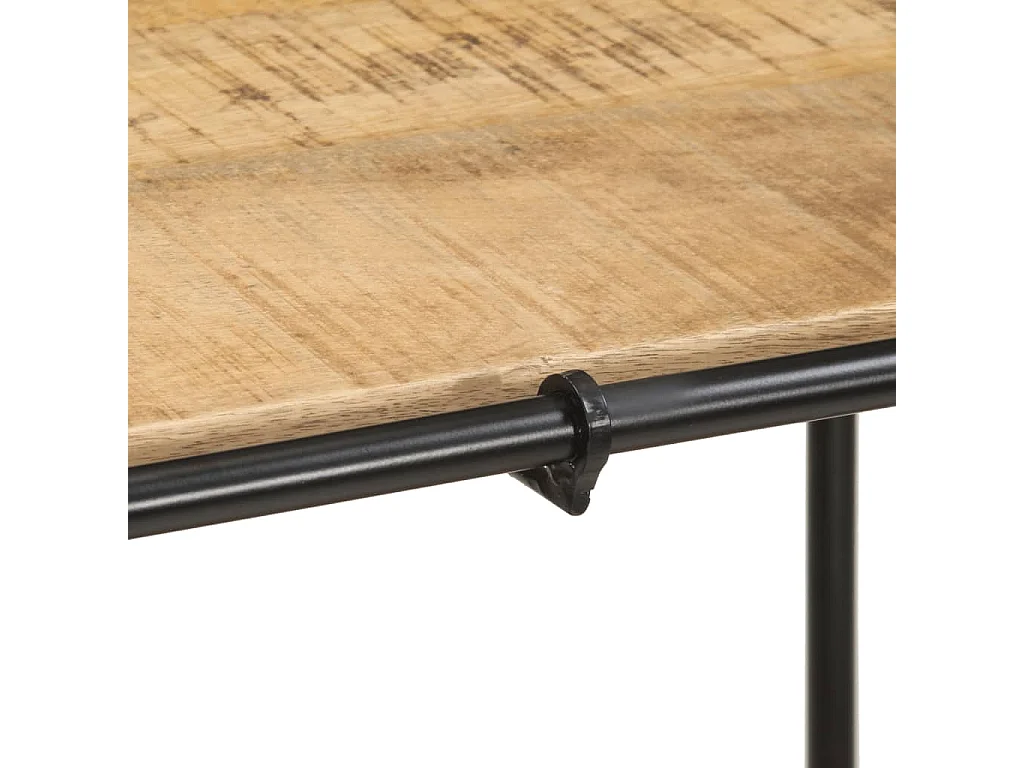 Table console 110x42x76 cm bois massif de manguier brut
