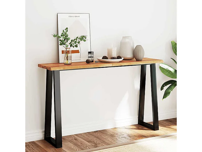 Consoletafel 140x40x80 cm massief acaciahout