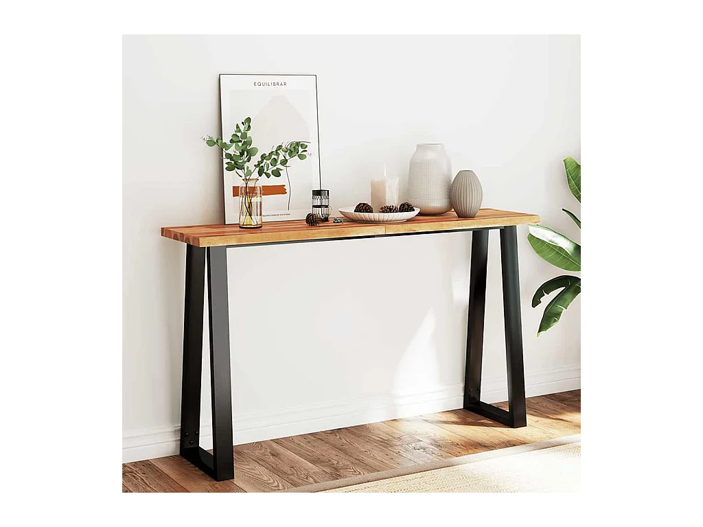 Consoletafel 140x40x80 cm massief acaciahout