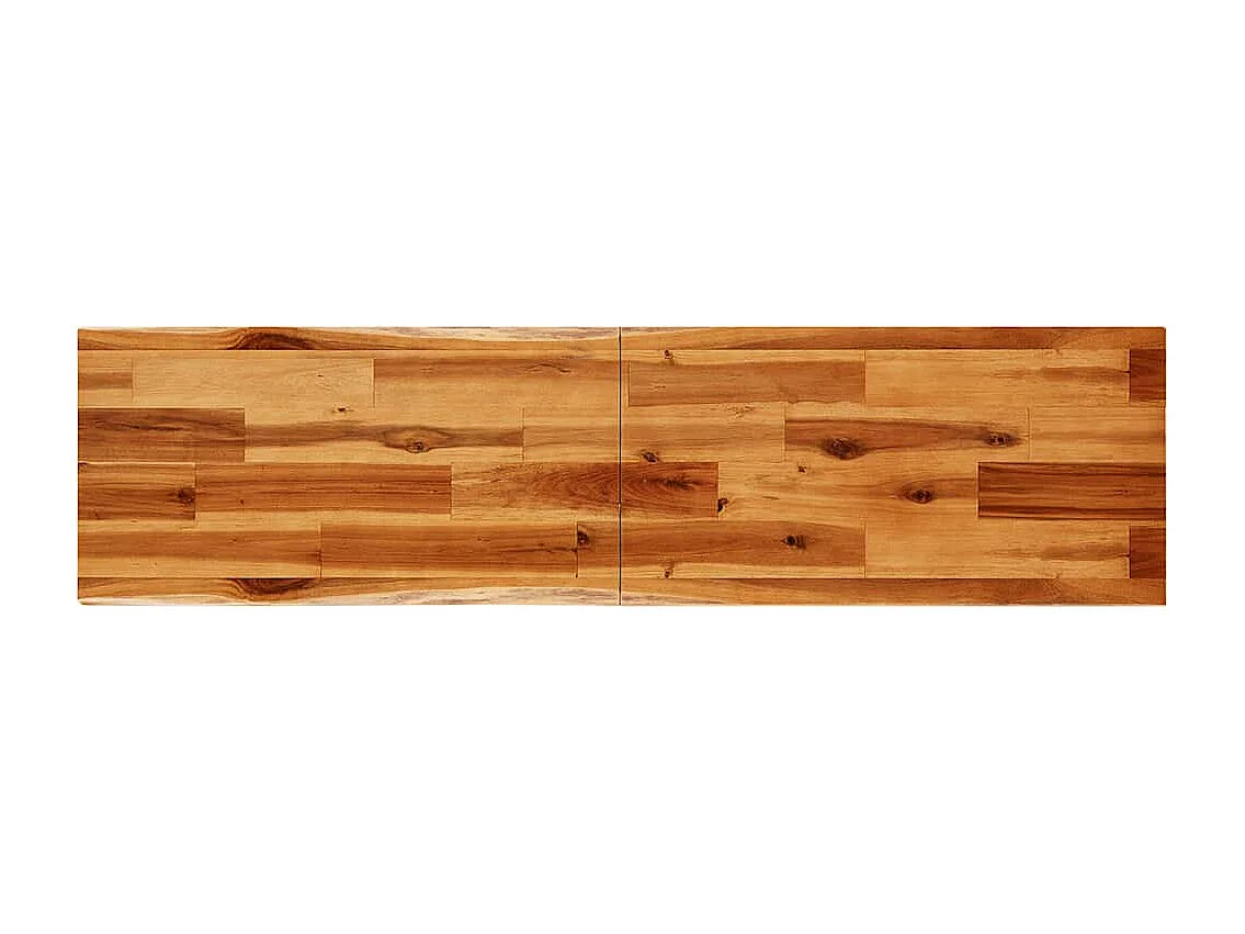 Tavolo consolle 140x40x80 cm in legno massello di acacia