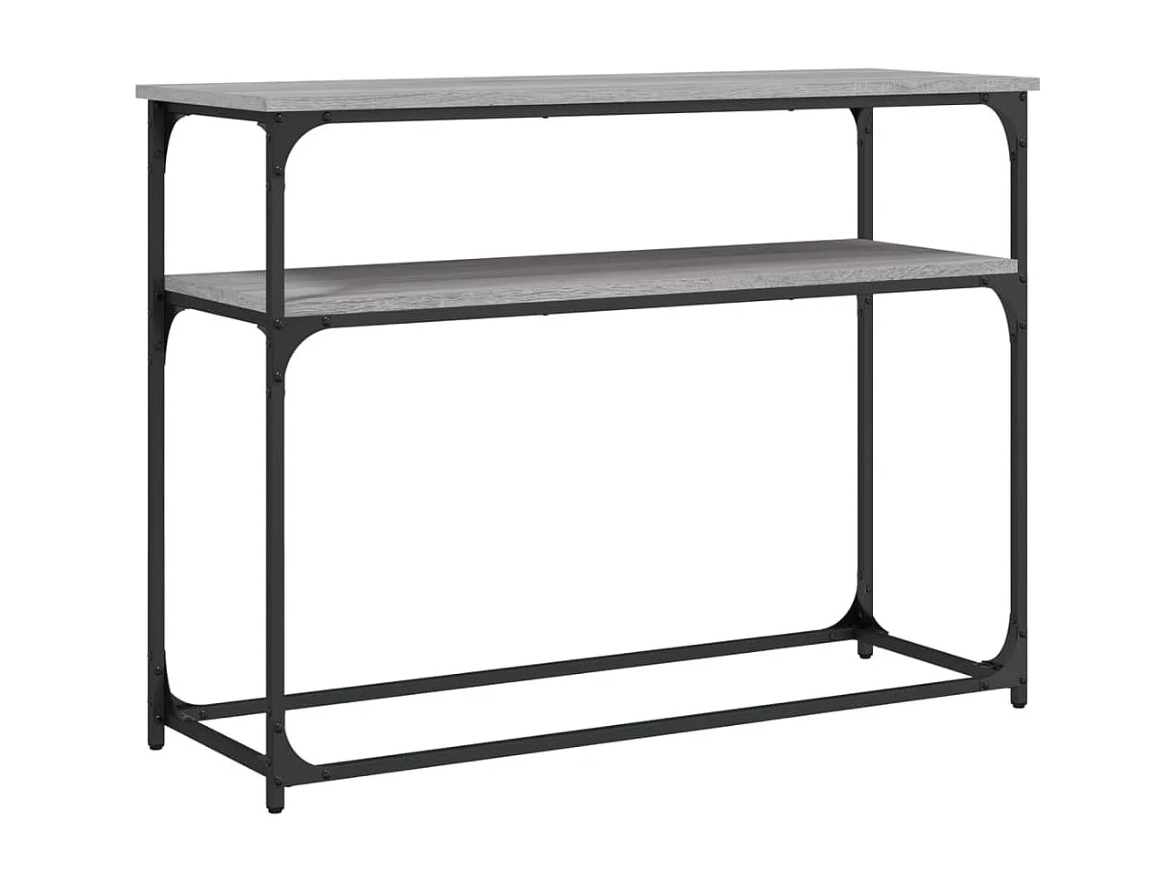 Sonoma grijze consoletafel 100x35,5x75 cm bewerkt hout