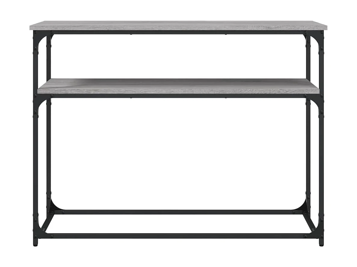 Mesa consola Sonoma gris 100x35,5x75 cm madera de ingeniería
