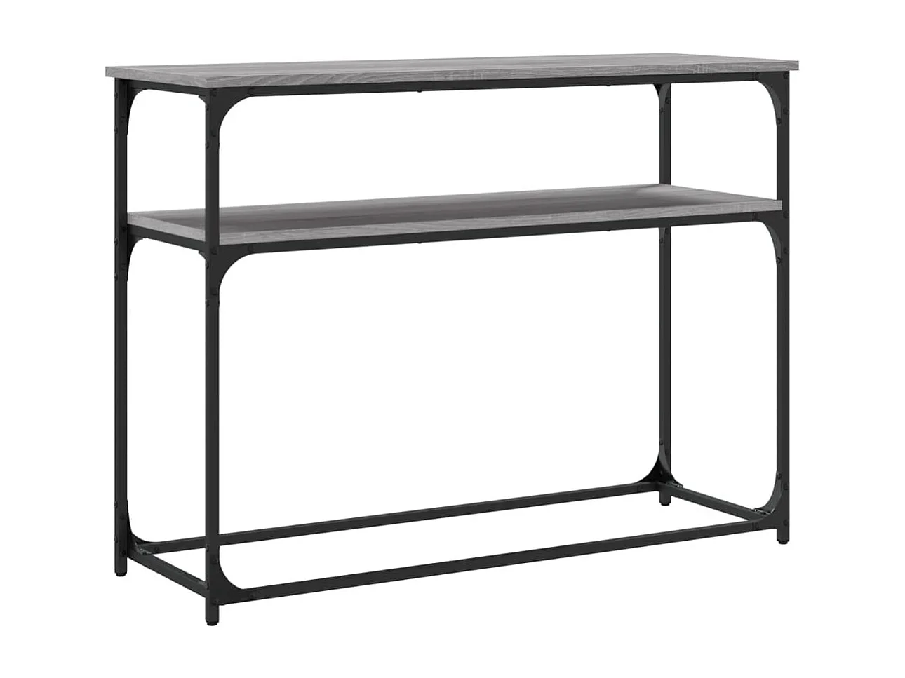 Mesa consola Sonoma gris 100x35,5x75 cm madera de ingeniería