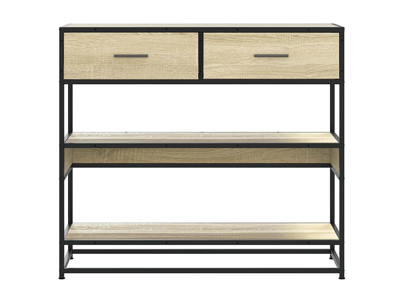 Table console chêne sonoma 90x35x80 cm bois d'ingénierie