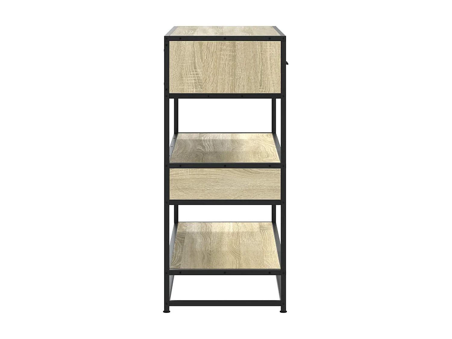 Table console chêne sonoma 90x35x80 cm bois d'ingénierie