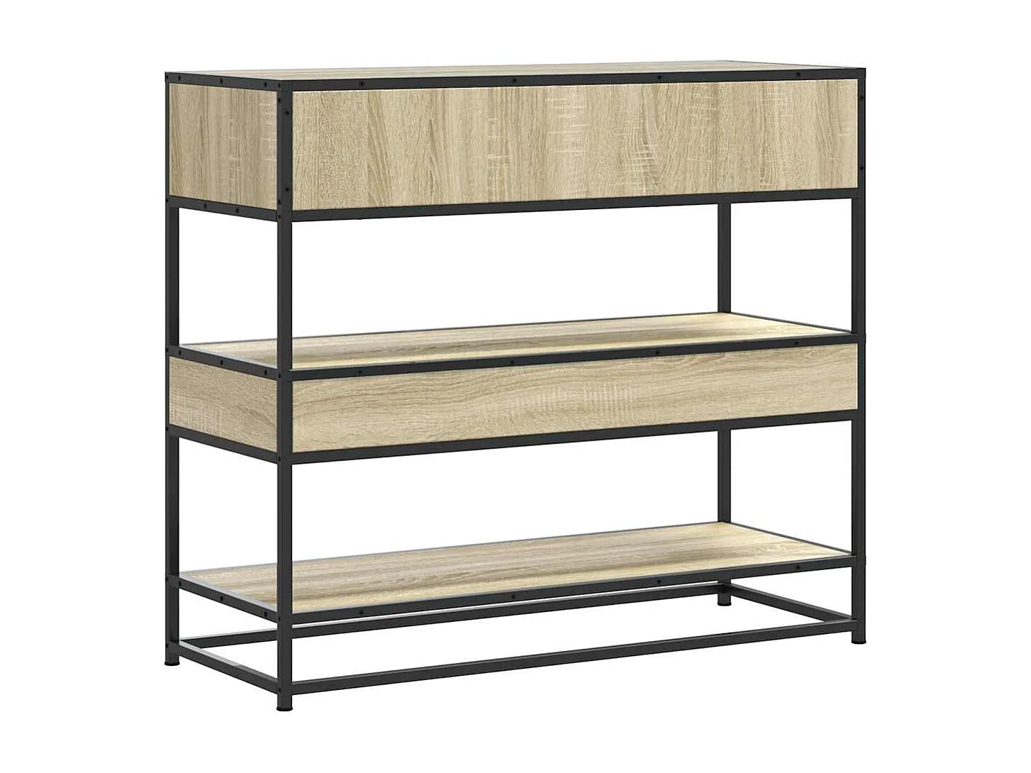 Table console chêne sonoma 90x35x80 cm bois d'ingénierie