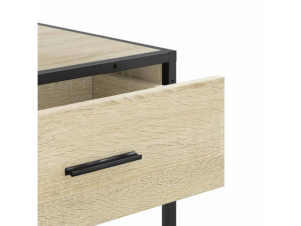 Table console chêne sonoma 90x35x80 cm bois d'ingénierie