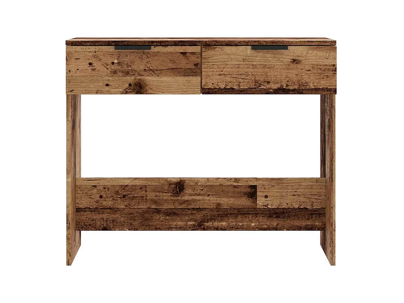 Table console vieux bois 90x36x75 cm bois d'ingénierie