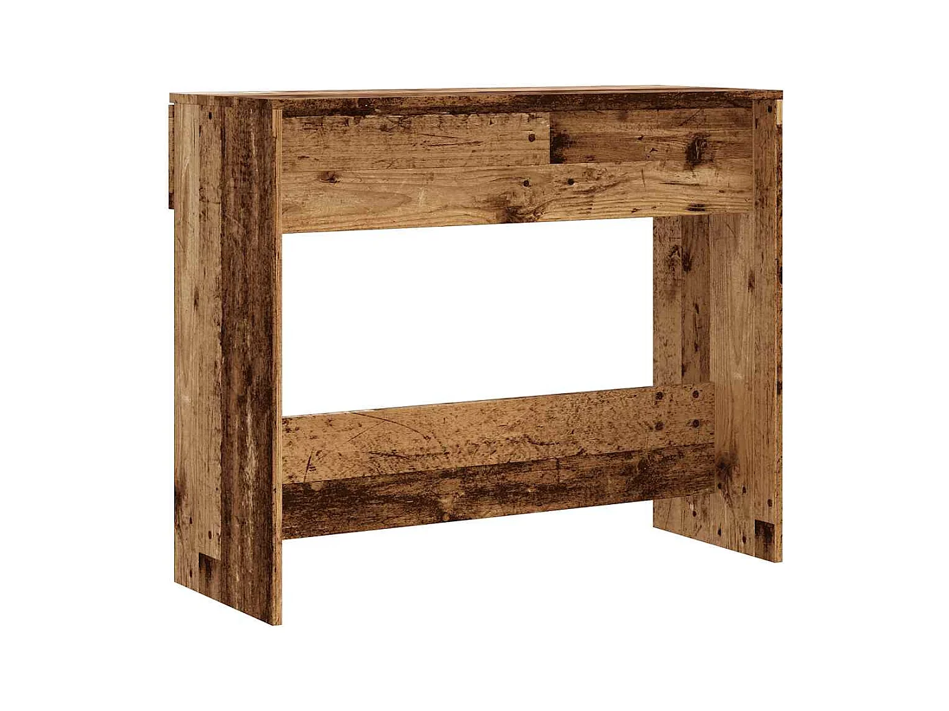 Table console vieux bois 90x36x75 cm bois d'ingénierie