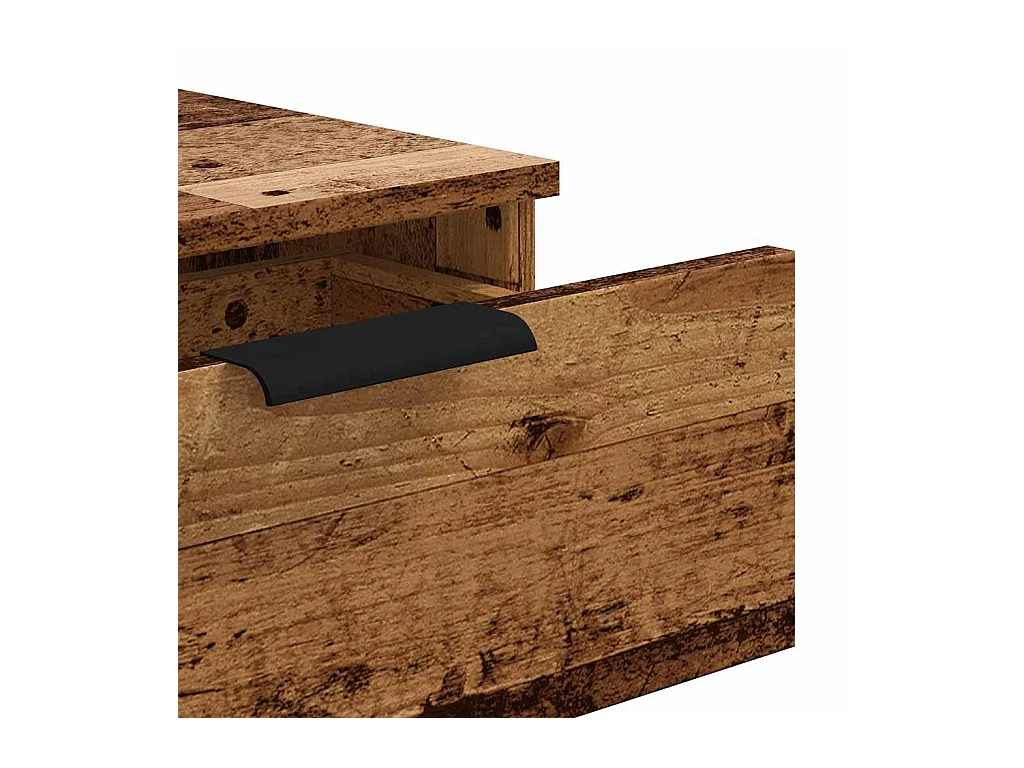 Table console vieux bois 90x36x75 cm bois d'ingénierie