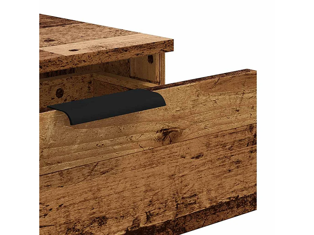 Table console vieux bois 90x36x75 cm bois d'ingénierie