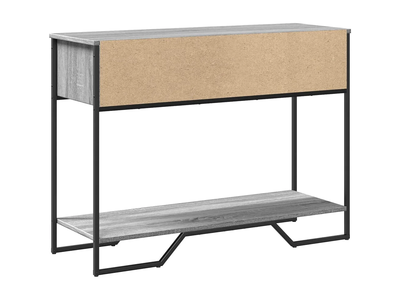 Sonoma grijze consoletafel 100x35x74,5 cm bewerkt hout