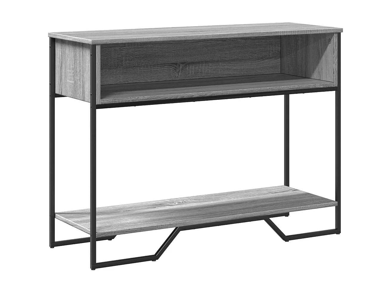 Mesa consola Sonoma gris 100x35x74,5 cm madera de ingeniería