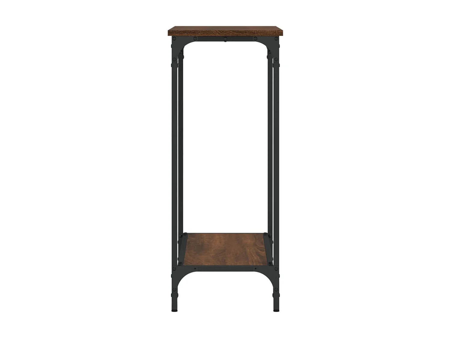 Table console chêne marron 75x30,5x75 cm bois d'ingénierie