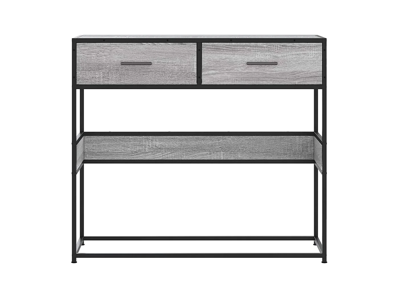 Sonoma grijze consoletafel 90x35x80 cm bewerkt hout