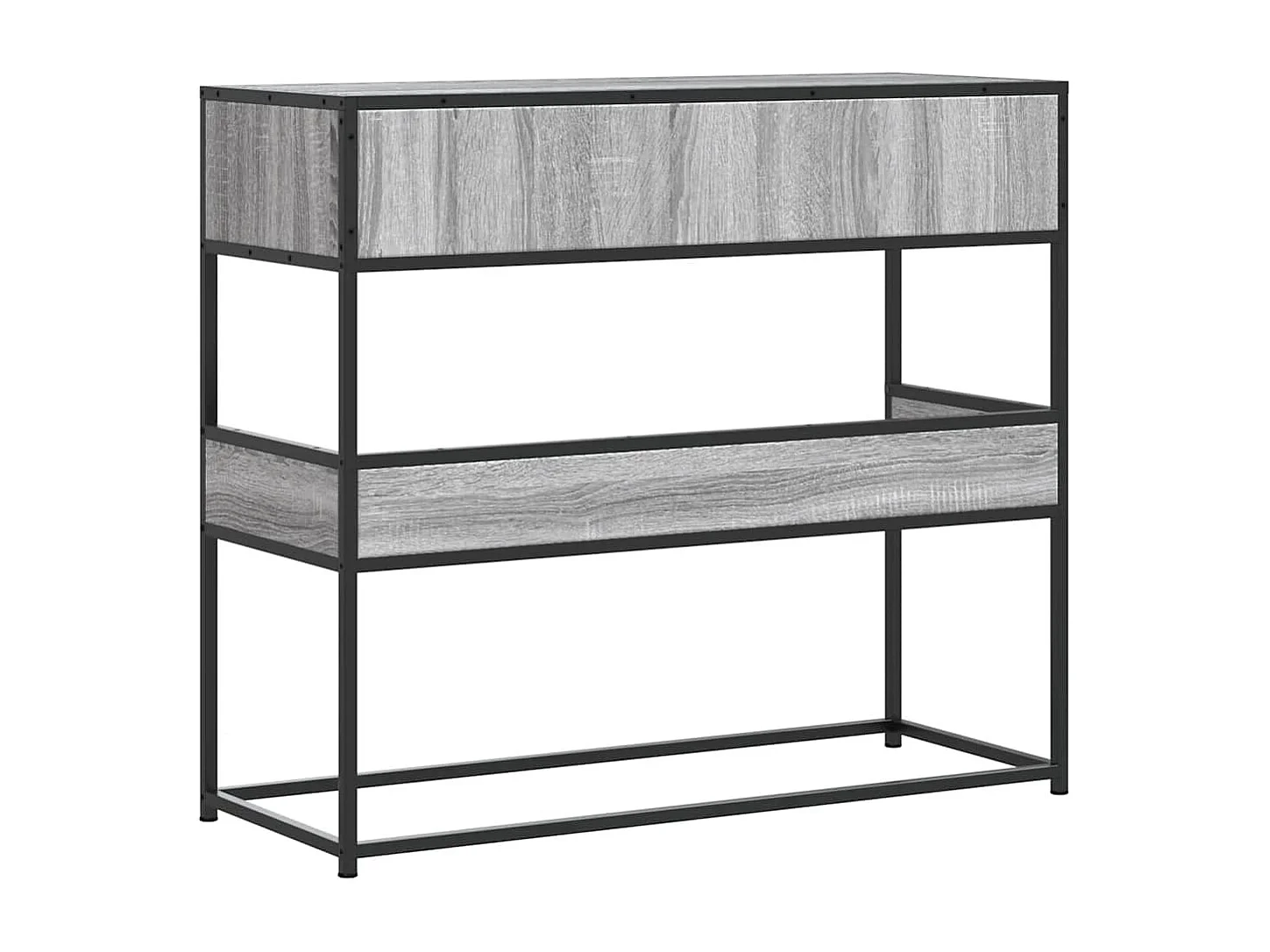 Sonoma grijze consoletafel 90x35x80 cm bewerkt hout