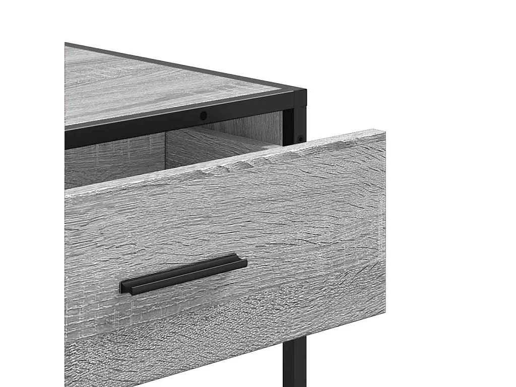 Sonoma grijze consoletafel 90x35x80 cm bewerkt hout