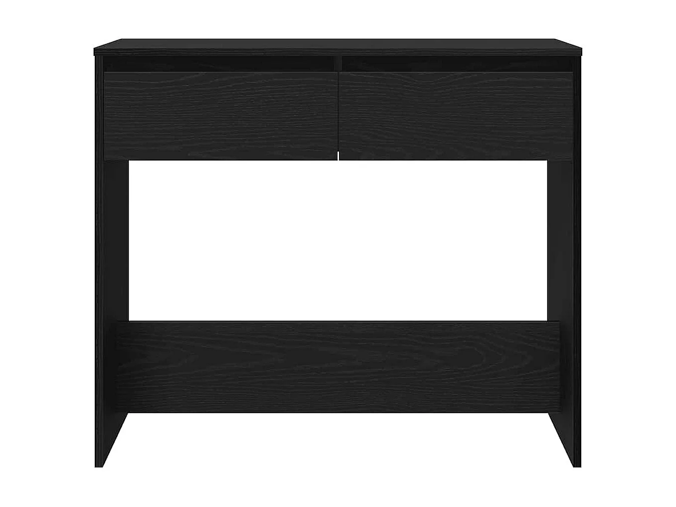 Zwarte eiken consoletafel 89x41x76,5 cm bewerkt hout