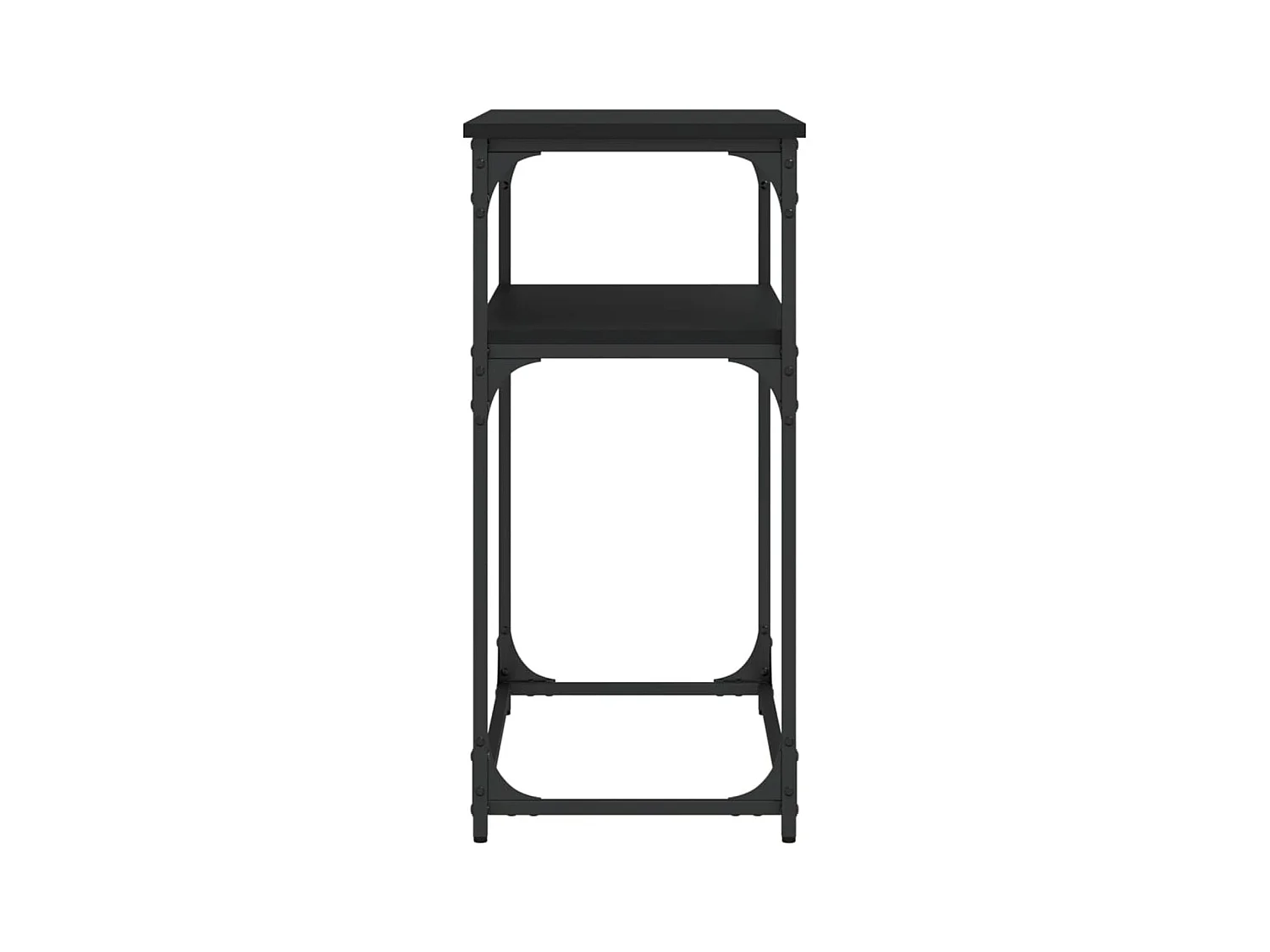 Table console noir 100x35,5x75 cm bois d'ingénierie