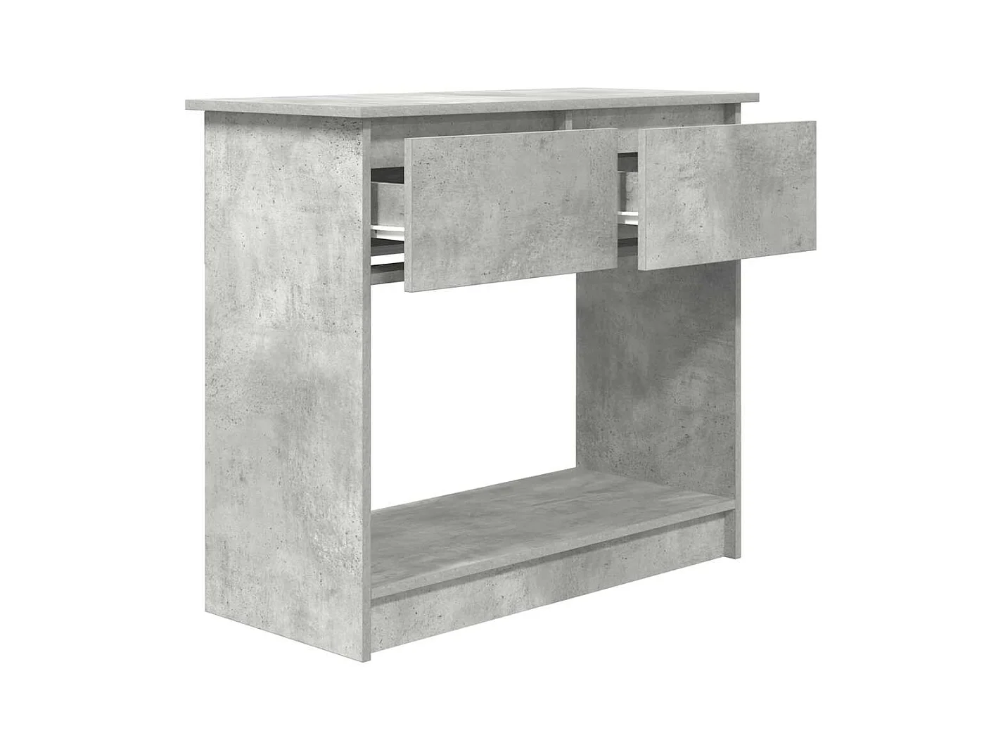 Consoletafel met lades, betongrijs, 85,5x38,5x74,5 cm