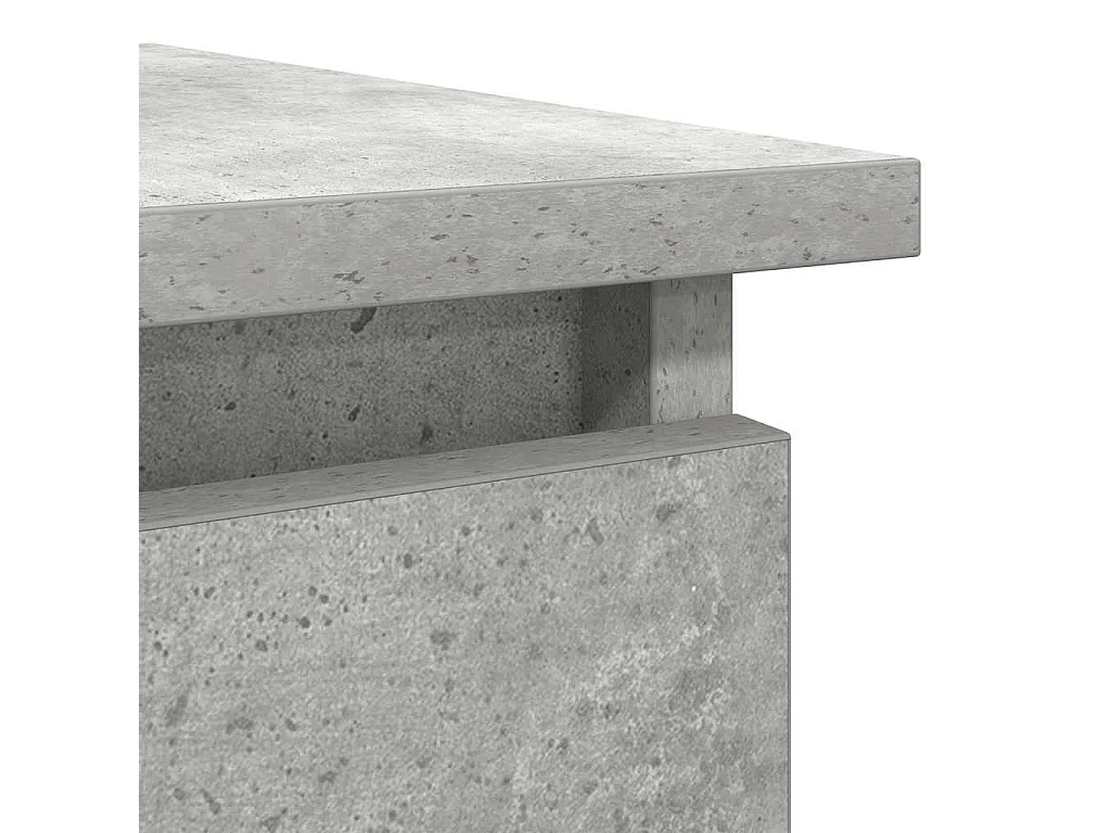 Consolle con cassetti, grigio cemento, 85,5x38,5x74,5 cm