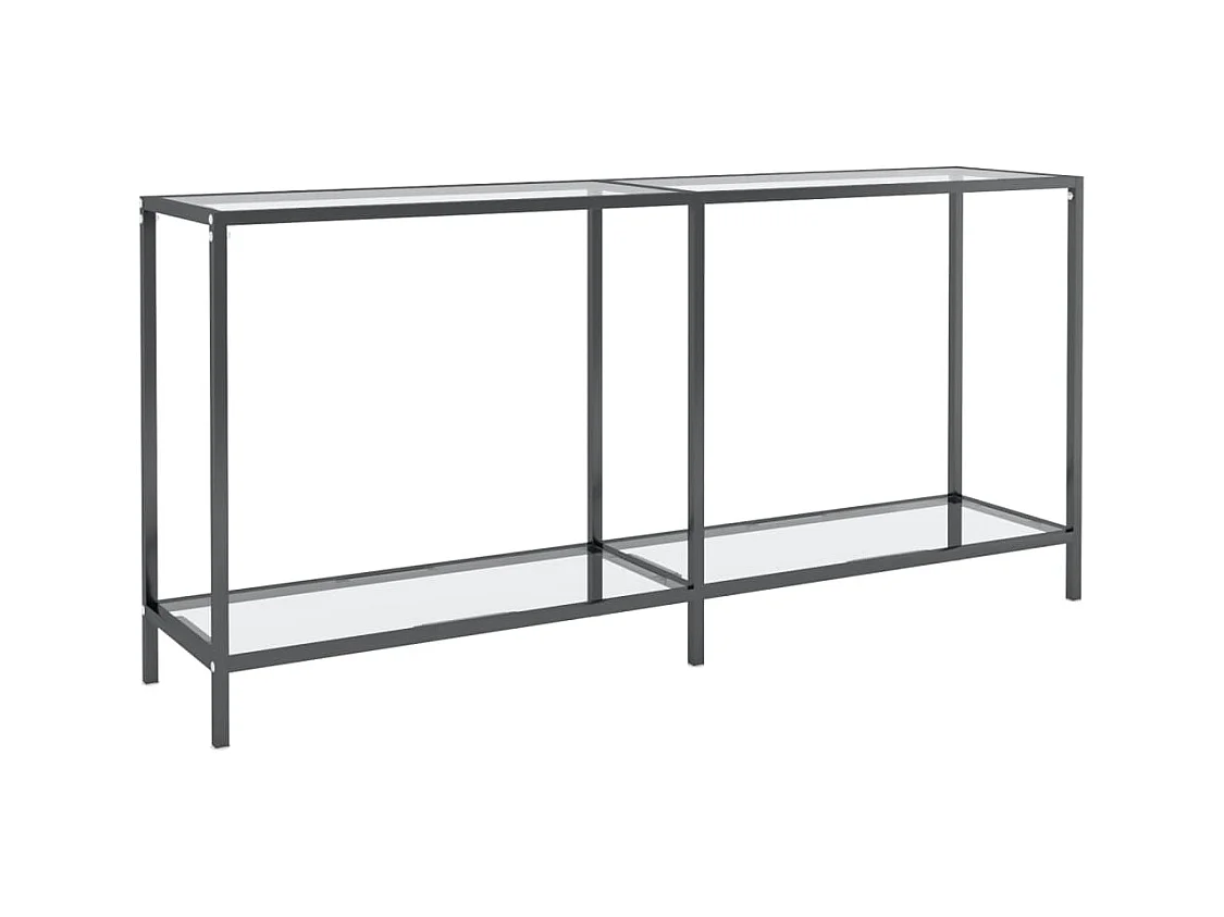 Consola transparente 160x35x75,5 cm Cristal templado