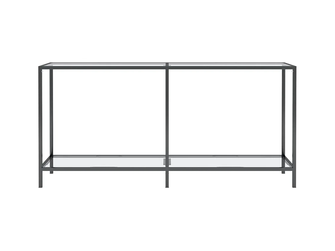 Consola transparente 160x35x75,5 cm Cristal templado