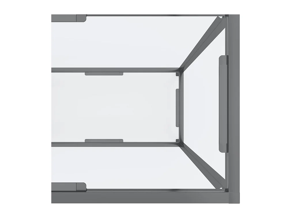 Transparante consoletafel 160x35x75,5 cm Gehard glas