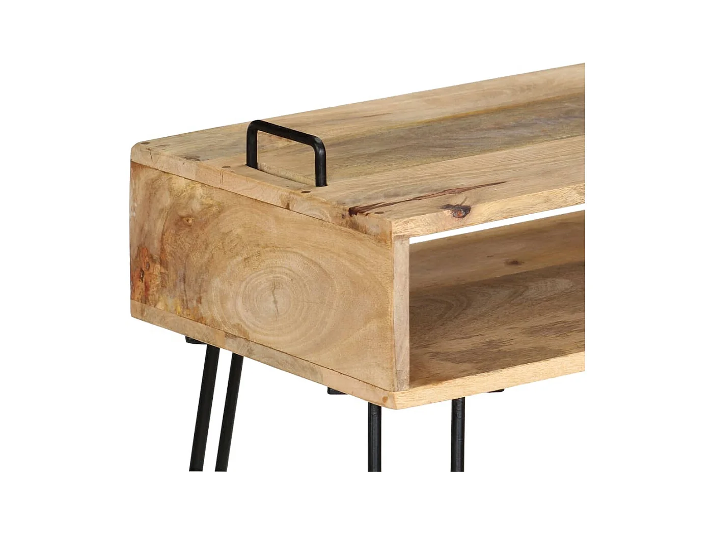 Table console Bois de manguier massif 115 x 35 x 76 cm