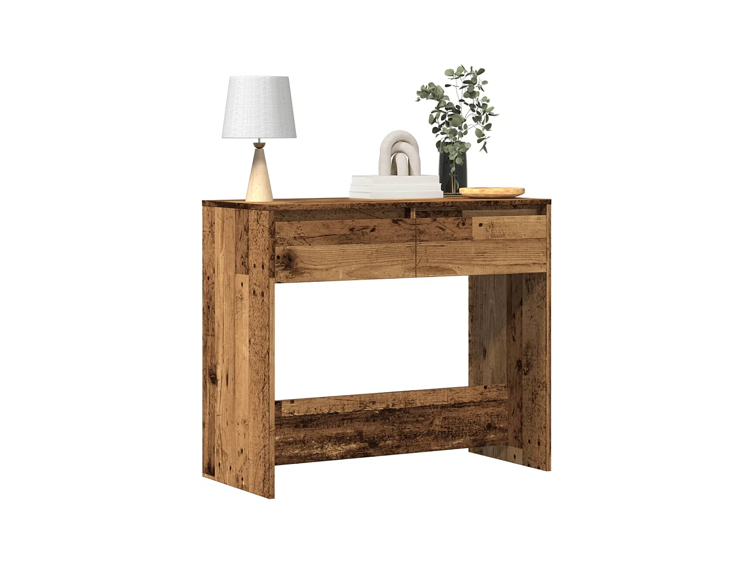 Consoletafel oud hout 89x41x76,5 cm bewerkt hout