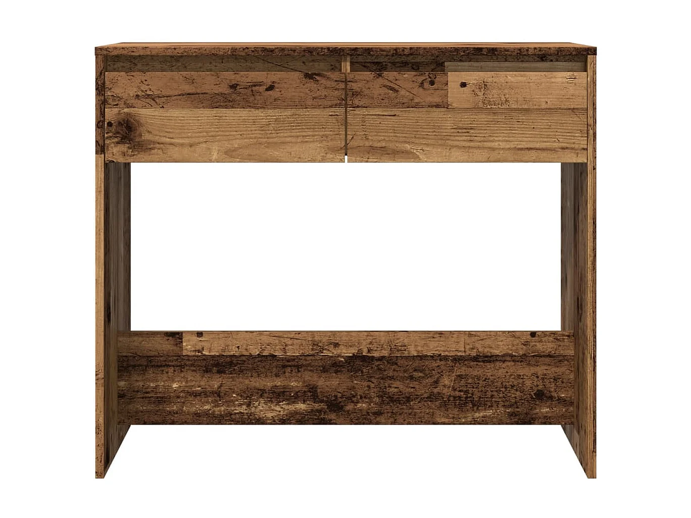 Mesa consola madera vieja 89x41x76,5 cm madera de ingeniería