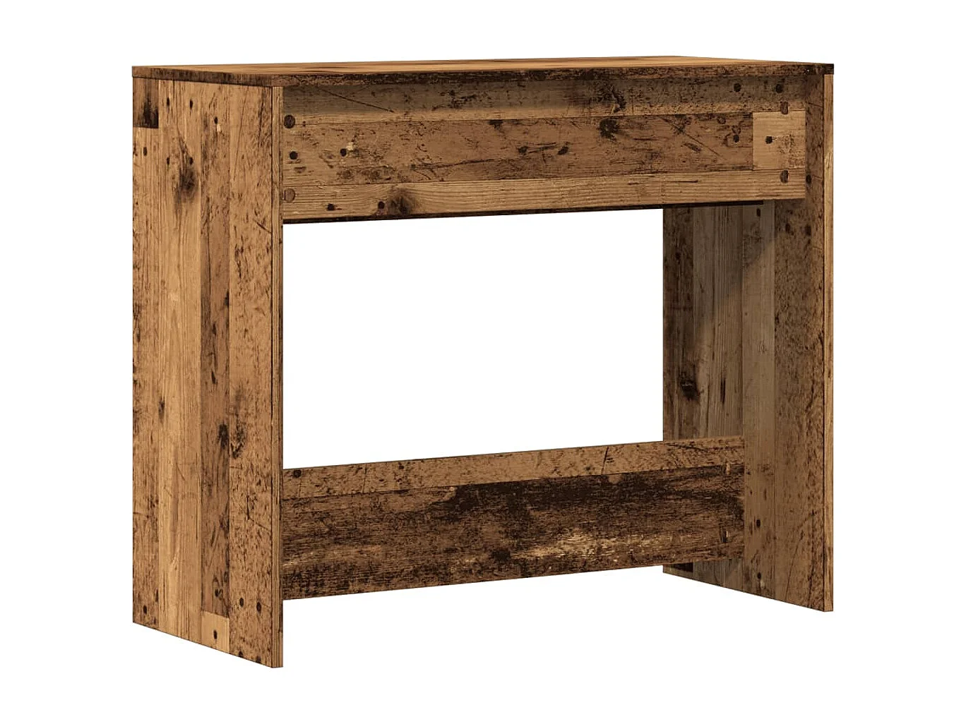 Mesa consola madera vieja 89x41x76,5 cm madera de ingeniería