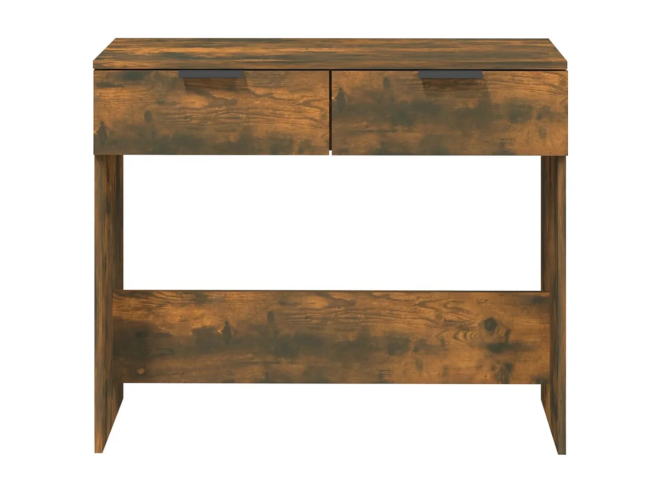 Table console Chêne fumé 90x36x75 cm Bois d'ingénierie