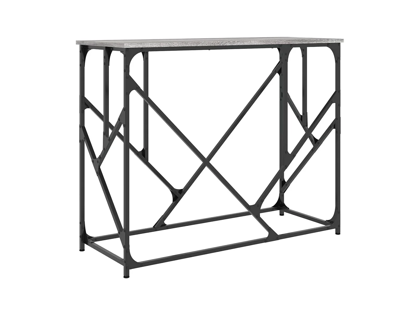 Sonoma grijze consoletafel 100x40x80 cm bewerkt hout