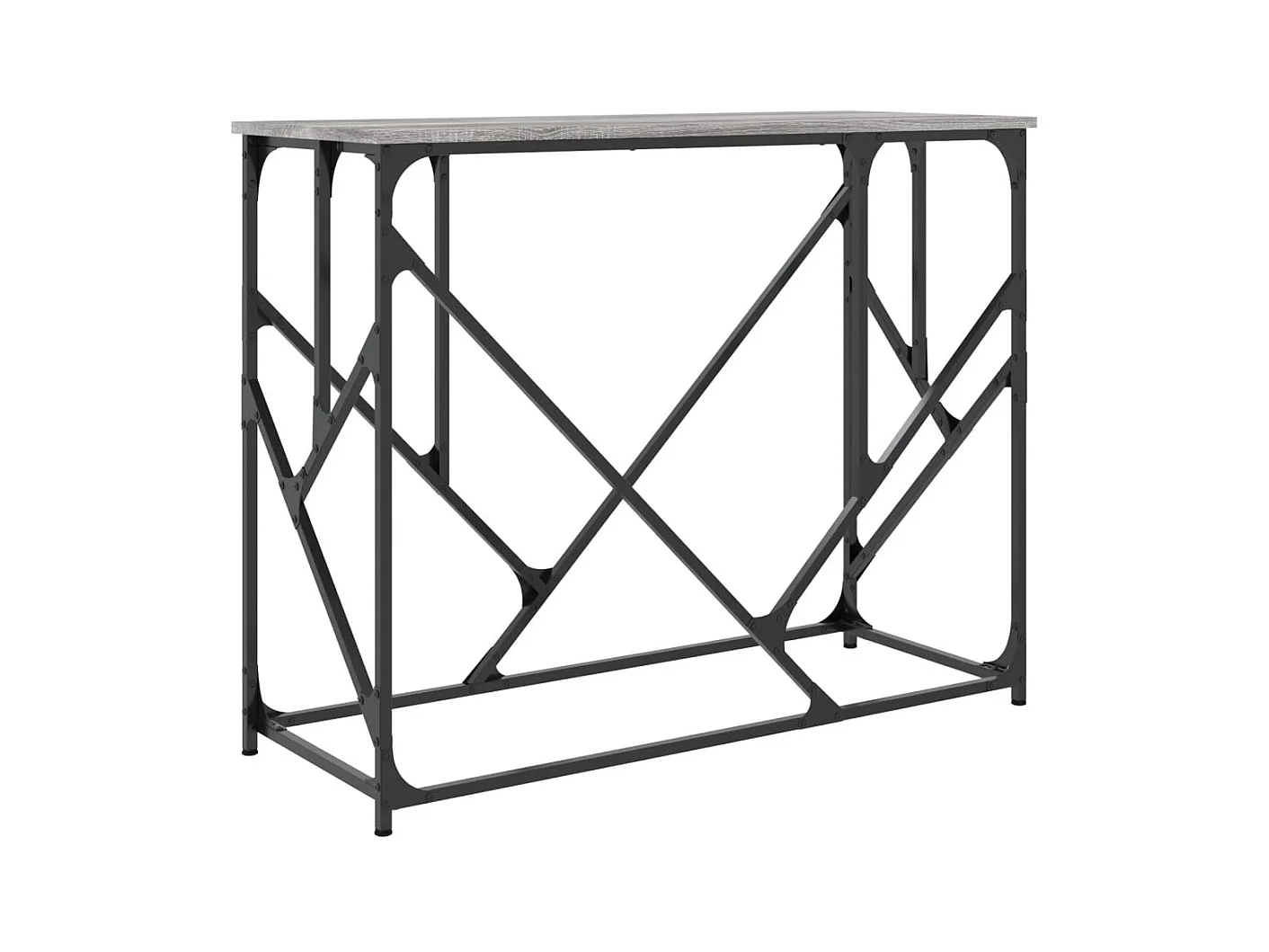 Sonoma grijze consoletafel 100x40x80 cm bewerkt hout