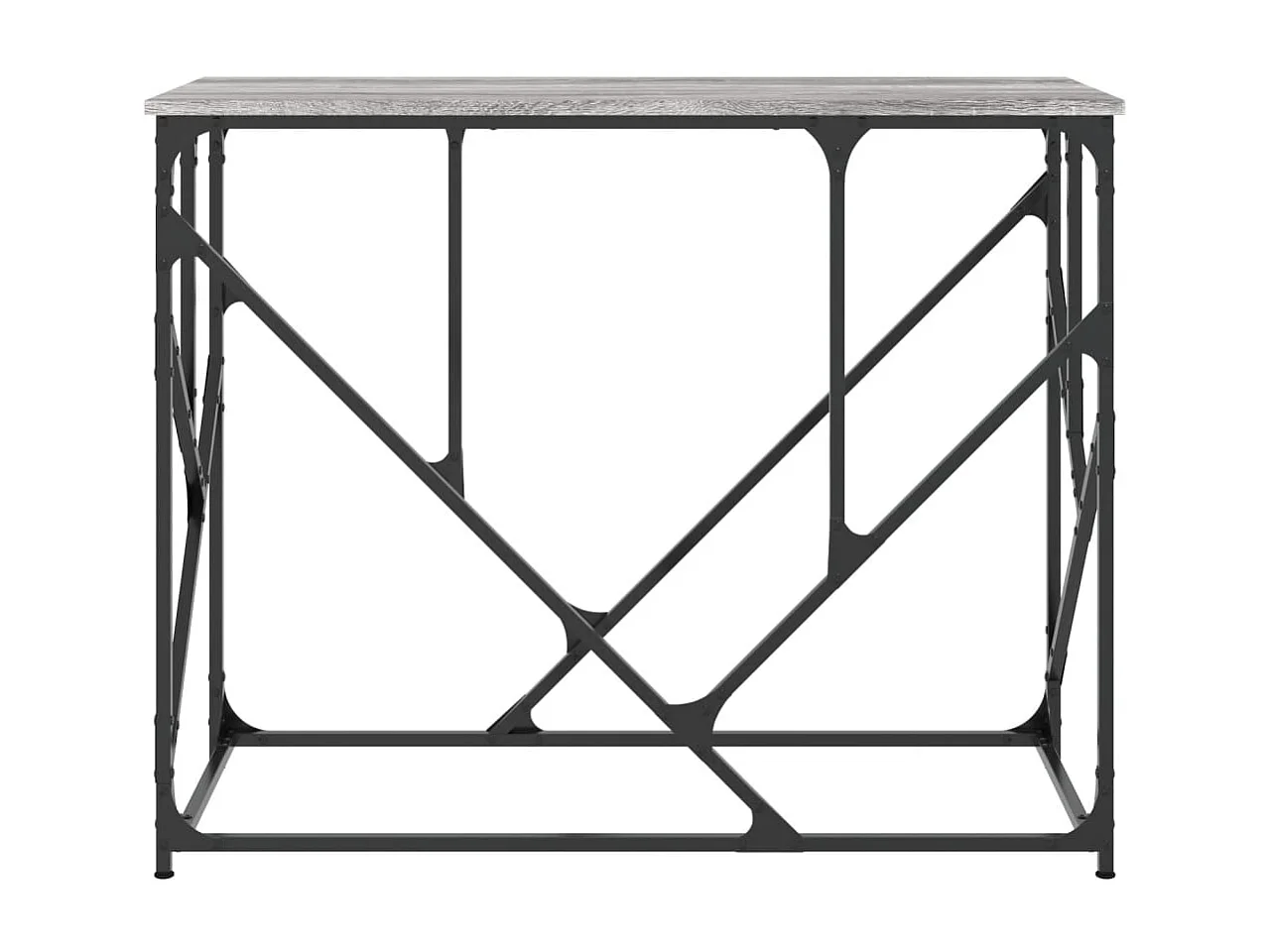 Table console sonoma gris 100x40x80 cm bois d'ingénierie