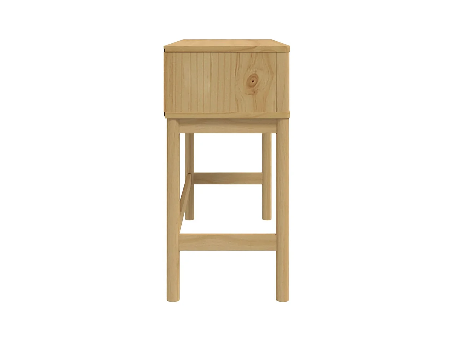 Table console marron cire 89,5x36,5x73 cm pin massif