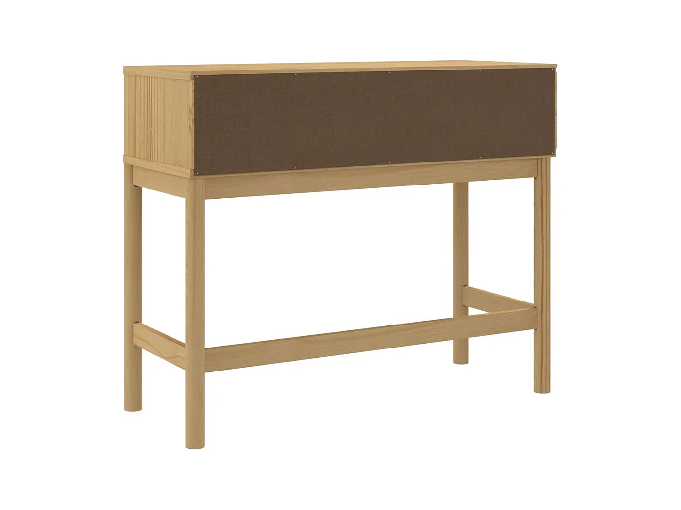 Table console marron cire 89,5x36,5x73 cm pin massif