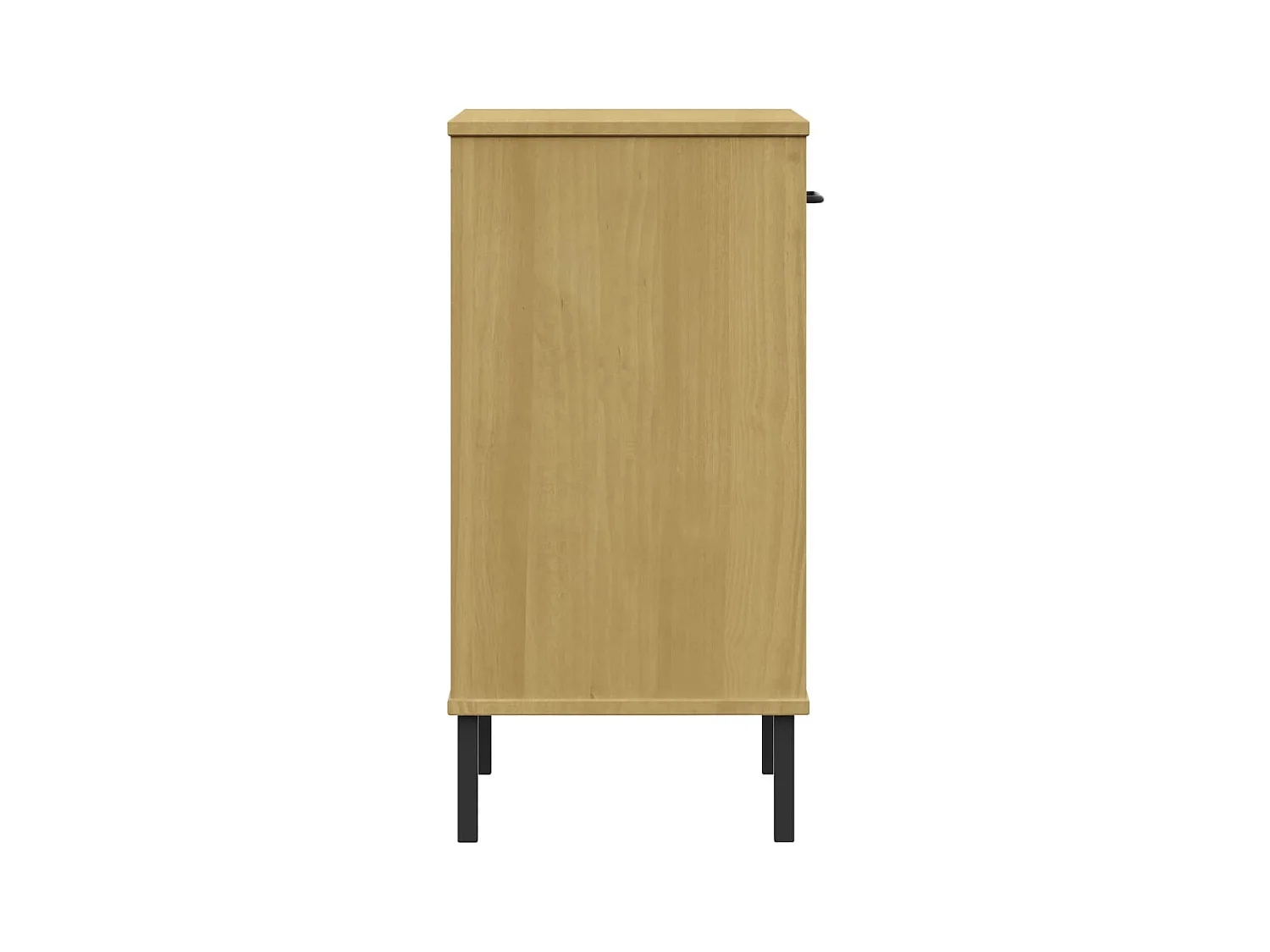 Armoire console avec pieds en métal Marron Bois pin massif OSLO