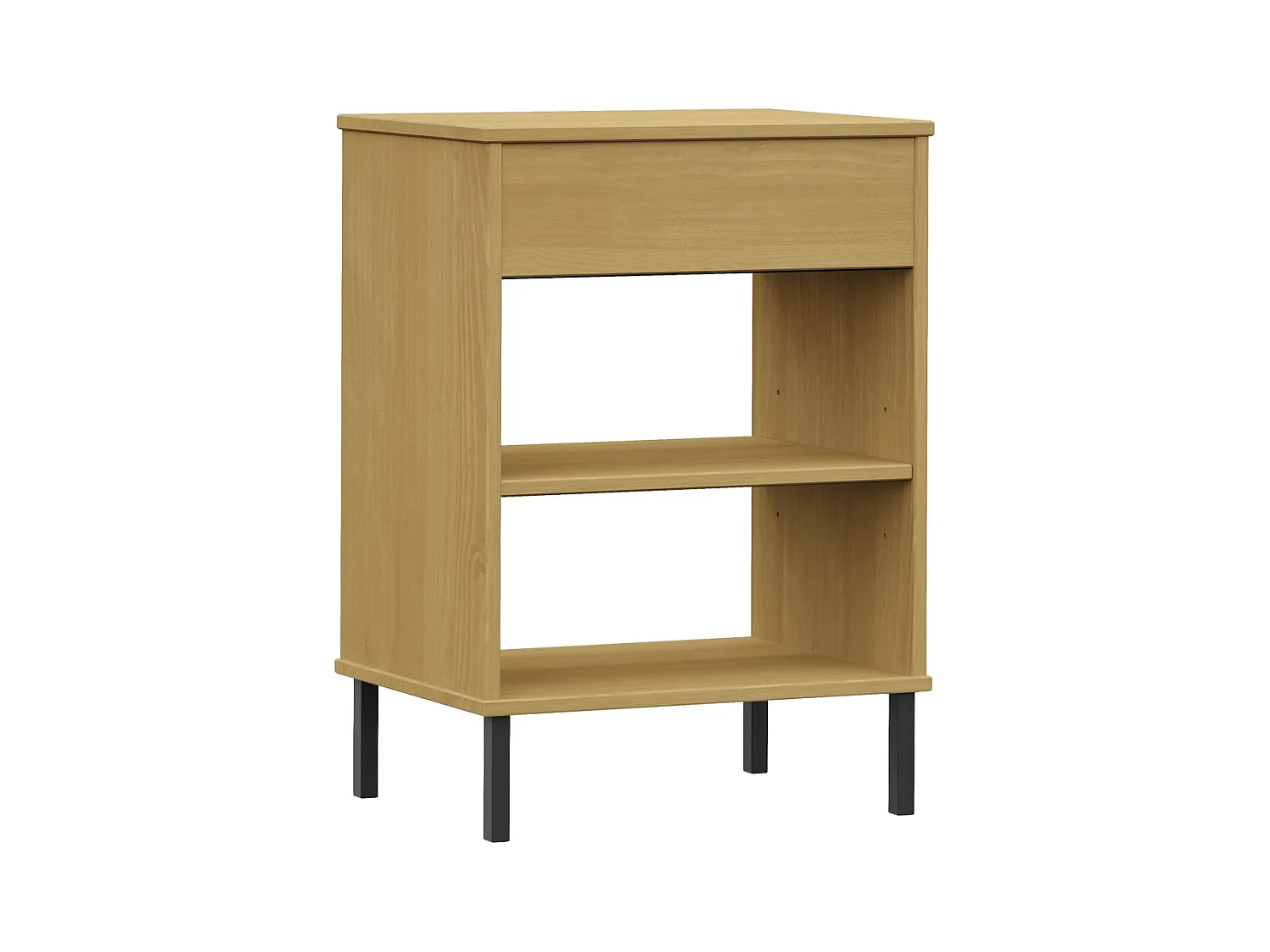 Armoire console avec pieds en métal Marron Bois pin massif OSLO