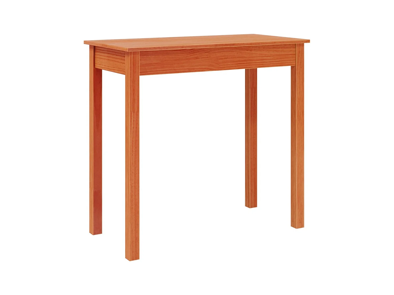 Table console marron miel 80x40x75 cm bois massif de pin